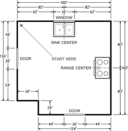 kitchen design graph paper