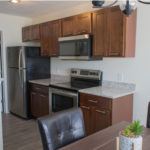 Ashton Place Townhomes Lexington Brown Shaker Cabinet