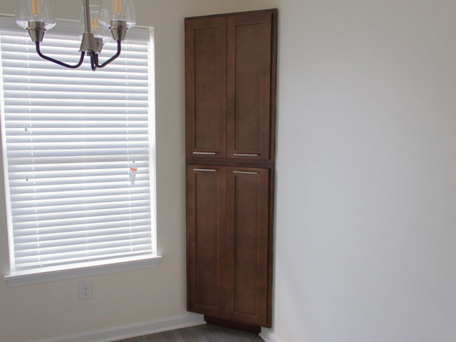 Ashton Place Townhomes Lexington Brown Shaker Cabinet