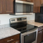 Ashton Place Townhomes Lexington Brown Shaker Cabinet