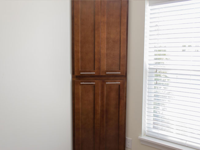 Ashton Place Townhomes Lexington Brown Shaker Cabinet
