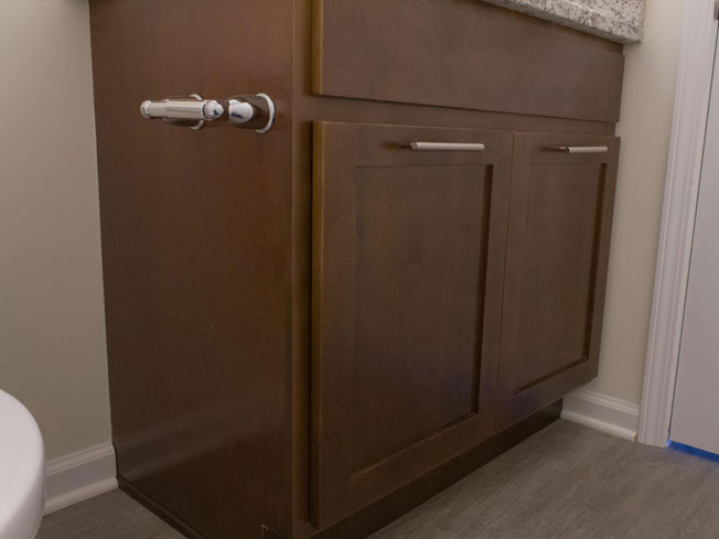 Ashton Place Townhomes Lexington Brown Shaker Cabinet