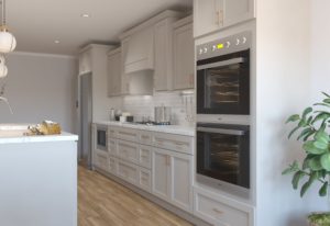 large kitchen island