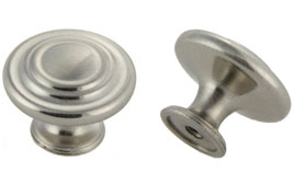 Decorative Hardware spherical knob satin nickel