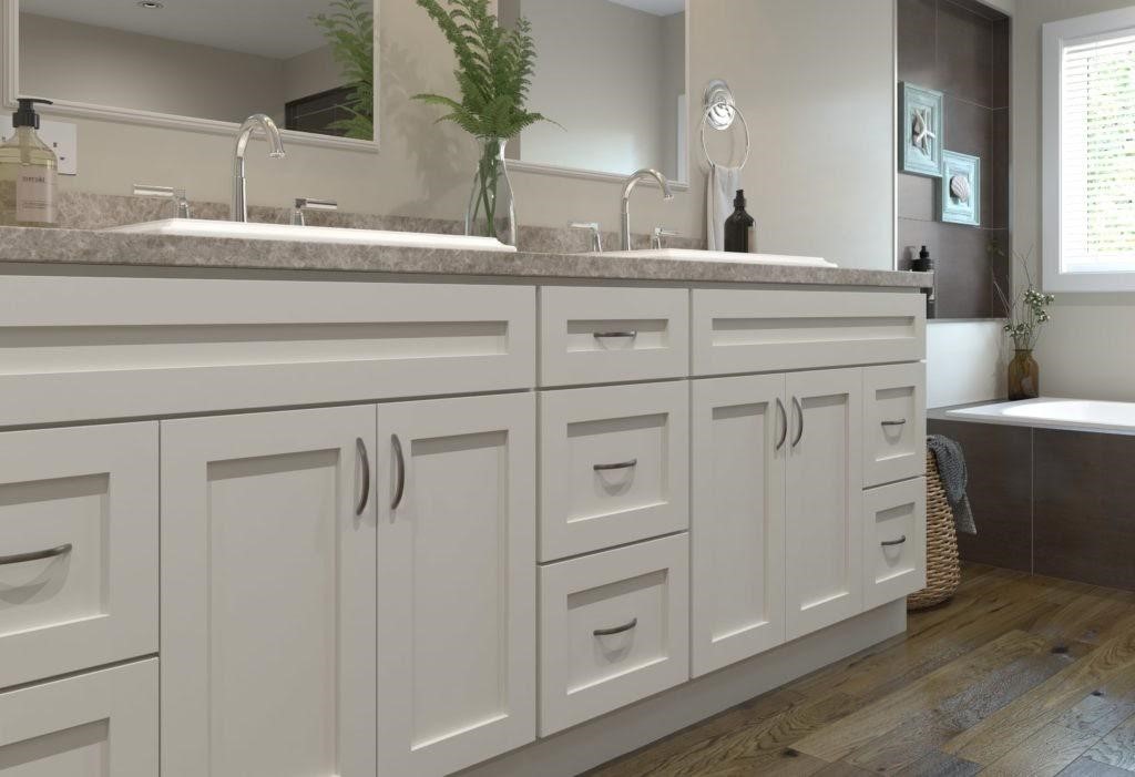white cabinets