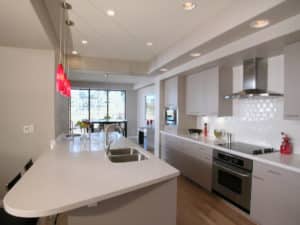 modern galley kitchen