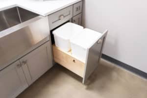 double trash pull out