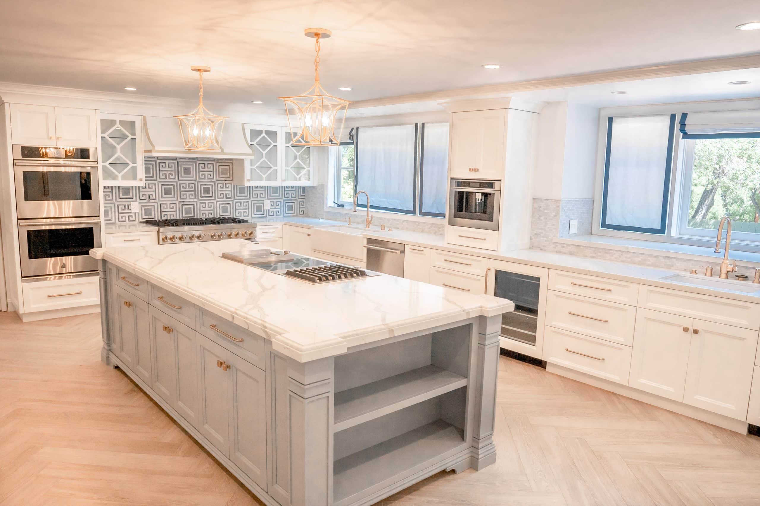 kitchen island made from wall cabinet