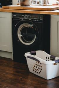 washer with workspace on top