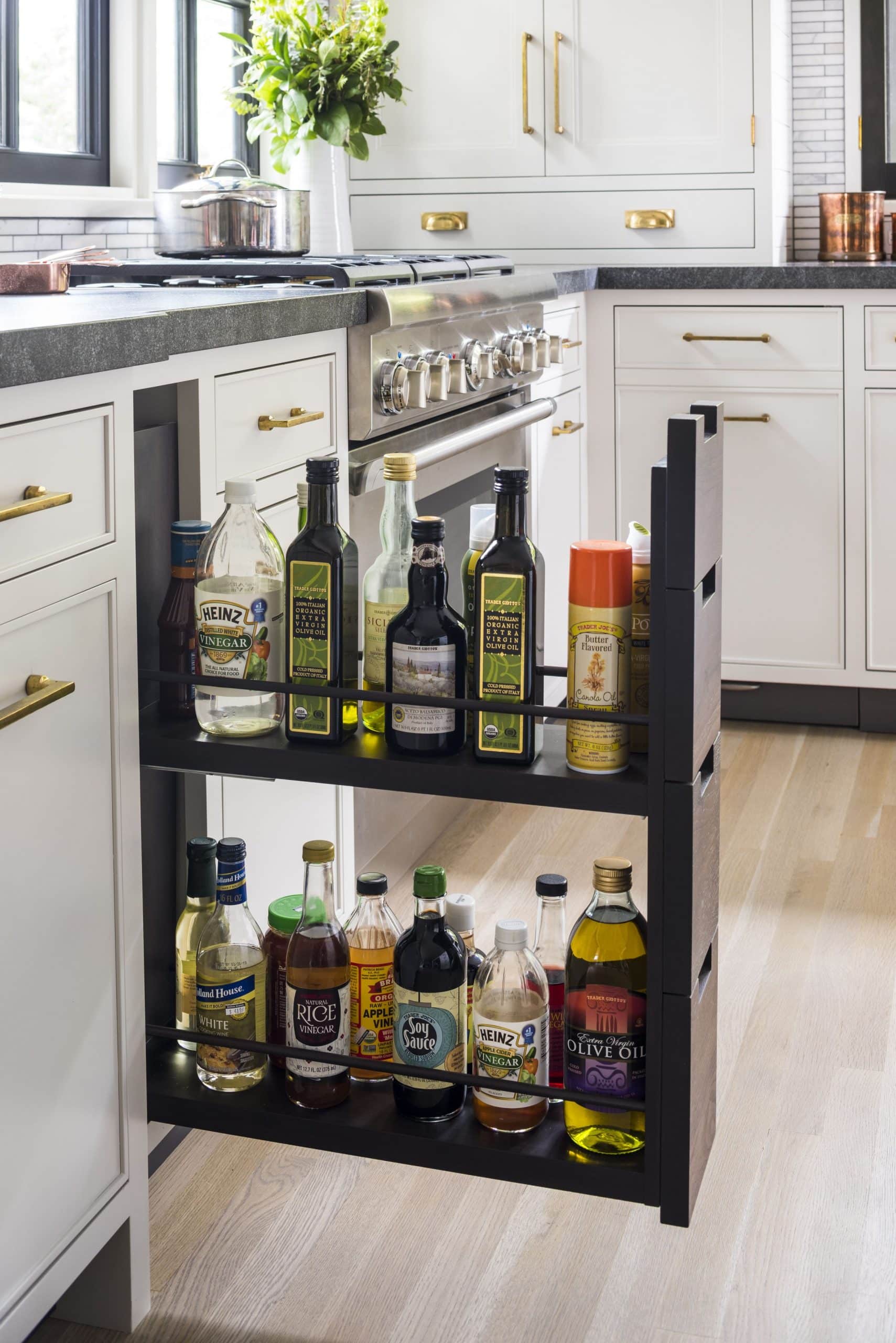 Pull-out Storage Cabinet - Pull-out Spice Rack Shelves - CliqStudios